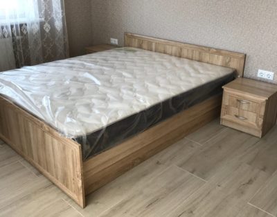 соната ліжко дуб самоа ліжко з матрацом